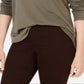 Suéter feminino com gola alta e acabamento em franjas, estilo &amp; co, verde, tamanho médio