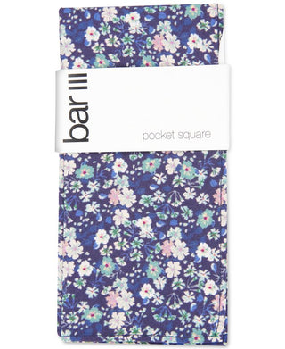 Lenço de bolso floral masculino Bar III Snyder para escritório, roxo, tamanho único