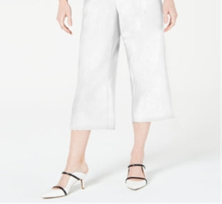 Calças culotte Alfani para mulher, tamanho pequeno, tamanho extrapequeno, branca