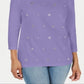 Karen Scott Top Feminino de Algodão com Ilhós Roxo Tamanho P