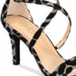 Thalia Sodi Darria2F Camurça Feminina Biqueira Aberta Formal Ankle Strap Sapatos Pretos Tamanho 5.5