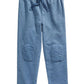 Calça infantil First Impressions com patch no joelho para meninos, azul, tamanho 4T