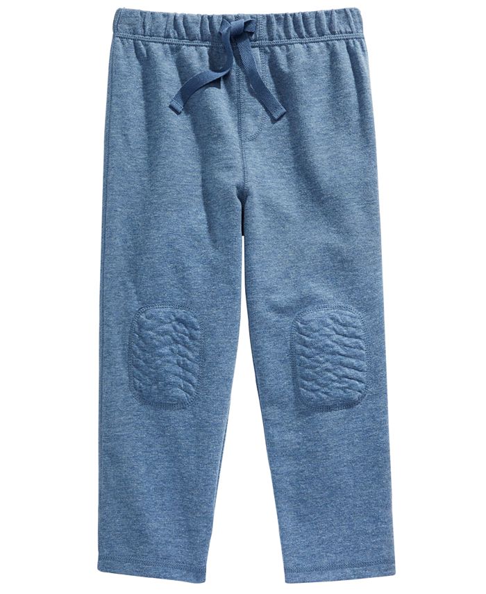 Calça infantil First Impressions com patch no joelho para meninos, azul, tamanho 4T