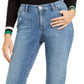 Calça jeans curta feminina Curvy Fit Boyfriend da INC International Concepts, azul, tamanho 4