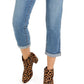 Calça jeans curta feminina Curvy Fit Boyfriend da INC International Concepts, azul, tamanho 8
