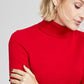 Suéter feminino de cashmere com gola alta Charter Club, vermelho, tamanho pequeno G