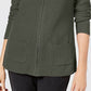 Karen Scott Cardigan Feminino Texturizado com Zíper Frontal Verde Tamanho P