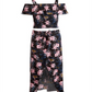 Conjunto de 2 peças de blusa com babados e saia longa Epic Threads Big Girl, preto, tamanho P