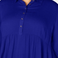 Camisa Babydoll Plus Size Feminina Style &amp; Co Azul Tamanho 3X