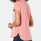 Camiseta feminina gráfica Style &amp; Co Laranja Tamanho P