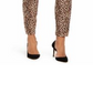 Calça jeans skinny feminina INC International Concepts com estampa de leopardo e ajuste curvilíneo, marrom, tamanho 18