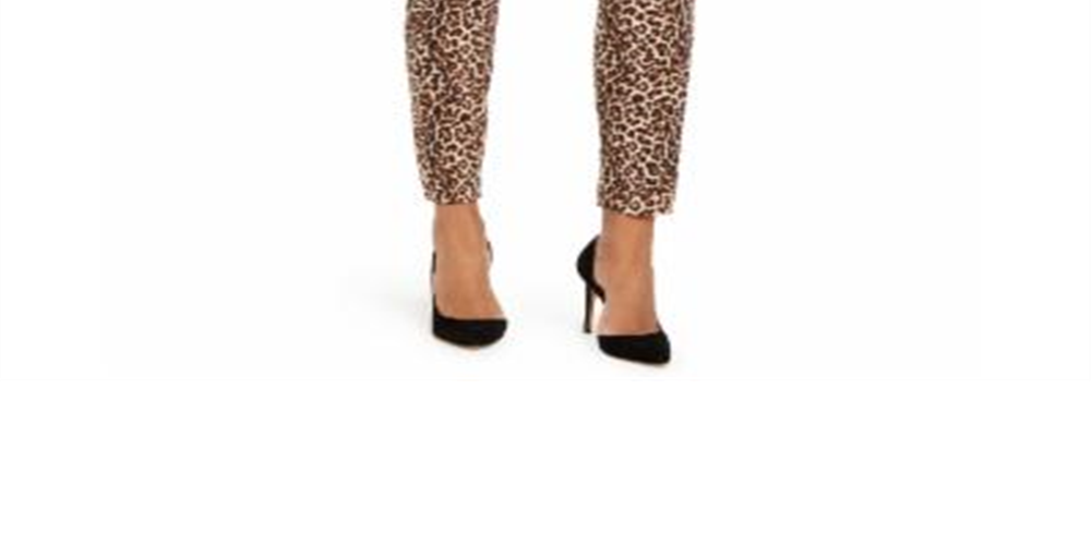 Calça jeans skinny feminina INC International Concepts com estampa de leopardo e ajuste curvilíneo, marrom, tamanho 18