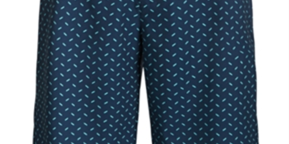 Calções de golfe elásticos com estampa metálica Greg Norman para homem, azul, tamanho 33