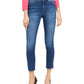 Calça jeans skinny com controle de barriga feminina INC International Concepts, azul, tamanho 4, pequena