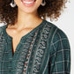 Camisa feminina com estampa mista Style &amp; Co, verde, tamanho pequeno