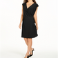 Vestido envelope feminino Alfani Hardware preto tamanho XX-G