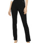 Calça feminina com bolso e zíper INC International Concepts, preta, tamanho 12