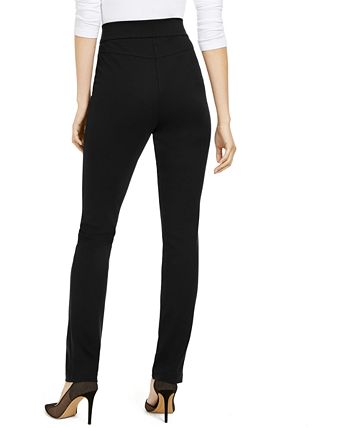Calça feminina com bolso e zíper INC International Concepts, preta, tamanho 12