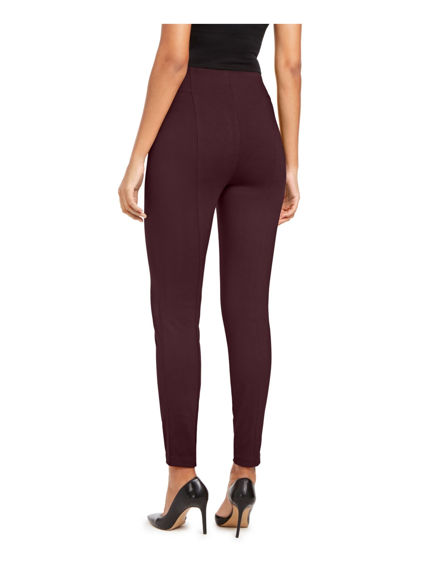 Calça skinny feminina de cintura alta INC International Concepts, vermelha, tamanho 2