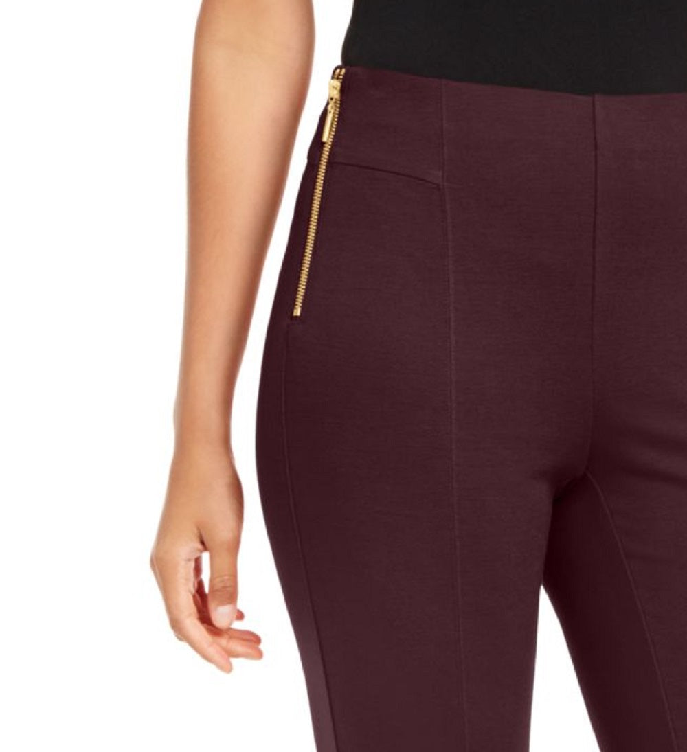Calça skinny feminina de cintura alta INC International Concepts, vermelha, tamanho 2