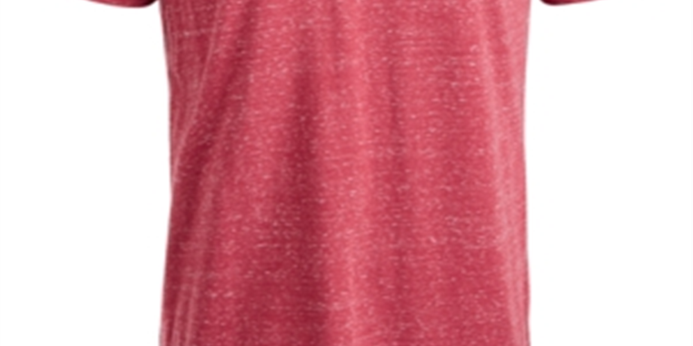 Camisa Henley de manga curta mesclada masculina American Rag, vermelha, tamanho pequeno