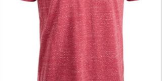Camisa Henley de manga curta mesclada masculina American Rag, vermelha, tamanho pequeno