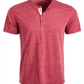 Camisa casual masculina American Rag de manga curta lisa vermelha tamanho extragrande