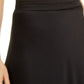 Saia de cetim feminina Bar III preta tamanho 2