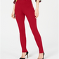 Calça skinny feminina de cintura alta INC International Concepts, vermelha, tamanho 14