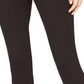 Calça skinny feminina INC International Concepts com zíper duplo e cintura alta, marrom, tamanho 6