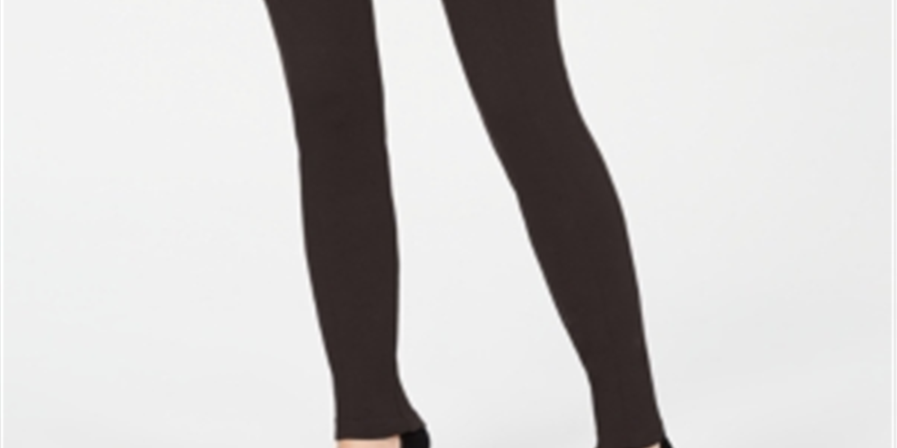 Calça skinny feminina INC International Concepts com zíper duplo e cintura alta, marrom, tamanho 6