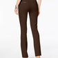 Calça casual feminina INC International Concepts com perna reta, marrom, tamanho 18