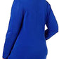Karen Scott Cardigan Feminino Frente Aberta Azul Tamanho Pequeno G