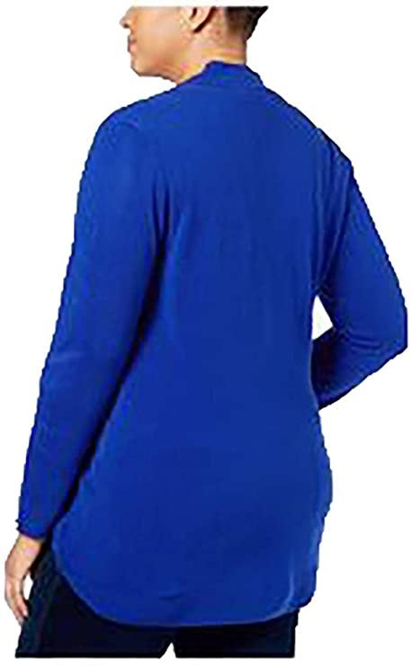 Karen Scott Cardigan Feminino Frente Aberta Azul Tamanho Pequeno G