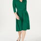 Vestido midi liso feminino Charter Club, verde, tamanho pequeno, médio
