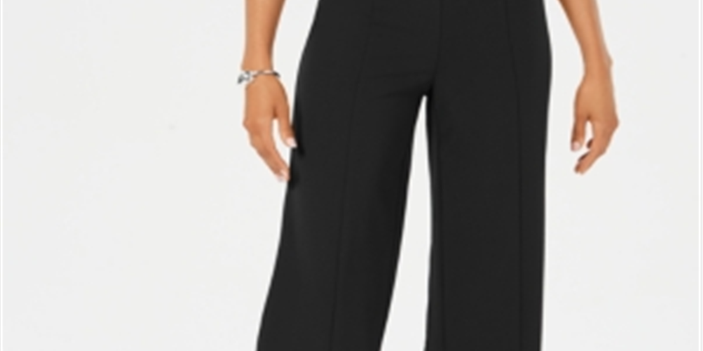 Calça curta feminina JM Collection preta tamanho XX-G