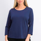 Camiseta feminina lisa Maison Jules tamanho P