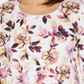 Blusa feminina Karen Scott estampada manga comprida branca tamanho X-S