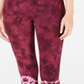 Leggings femininas tie-dye da Ideology, roxas, tamanho M