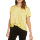 Top Bar III Feminino Twist Front Amarelo Tamanho Grande