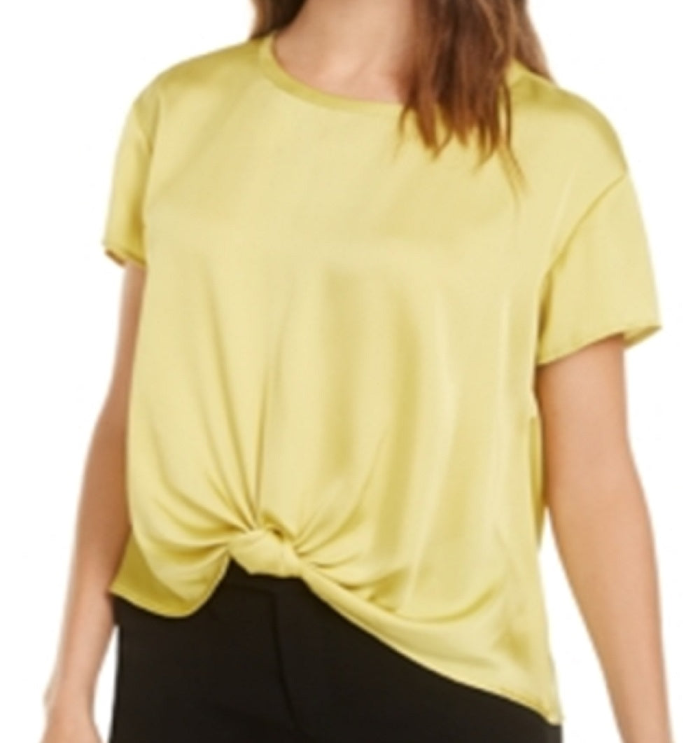 Top Bar III Feminino Twist Front Amarelo Tamanho Grande