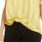 Top Bar III Feminino Twist Front Amarelo Tamanho Grande