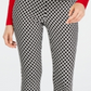 Calça skinny feminina INC International Concepts Diamond Jacquard preta tamanho 12