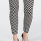 Calça skinny feminina INC International Concepts Diamond Jacquard preta tamanho 12
