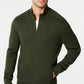 Suéter Alfani Masculino Canelado com Zíper Completo e Ajuste Clássico Verde Tamanho XX-G
