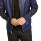 Jaqueta de férias masculina de malha acolchoada INC International Concepts, azul, tamanho extragrande