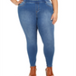 Calça Jegging Plus Size Feminina Style &amp; Co com Controle de Barriga Azul Tamanho 20W