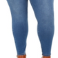 Calça Jegging Plus Size Feminina Style &amp; Co com Controle de Barriga Azul Tamanho 20W