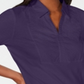 Karen Scott Top Feminino de Algodão com Ilhós e Jugo Roxo Tamanho P