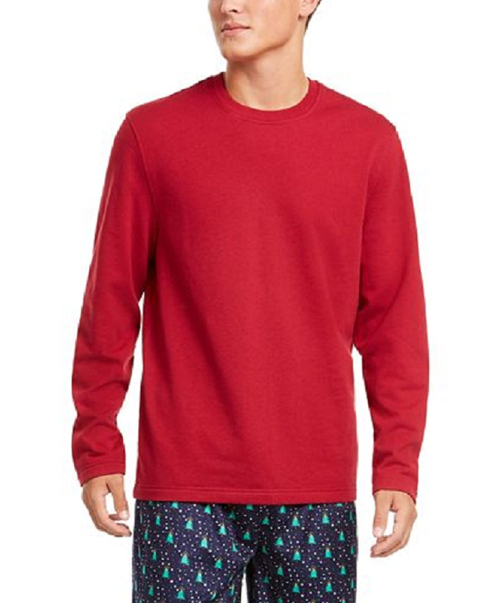 Conjunto de pijama estampado masculino Club Room azul tamanho pequeno